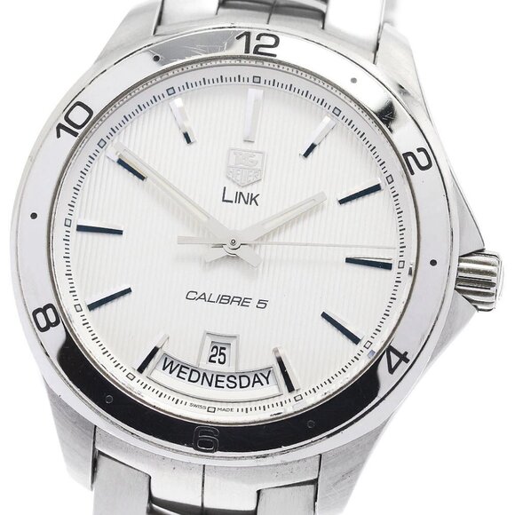 TAG HEUER Link WAT2011 Day date Silver Dial Automatic Men's Watch_888355 - Picture 12 of 12